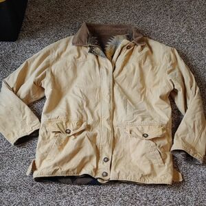 VTG Brandon Thomas Blanket Lined Barn Coat Reversible Tan Chore Jacket Unisex M